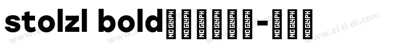 stolzl bold字体免费下载字体转换
